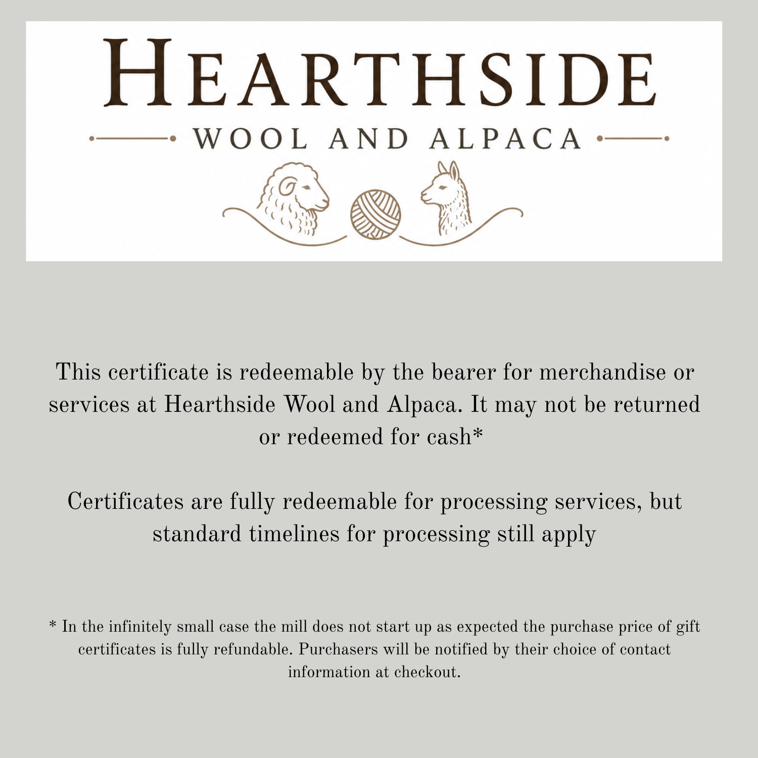 Founders Gift Certificate
